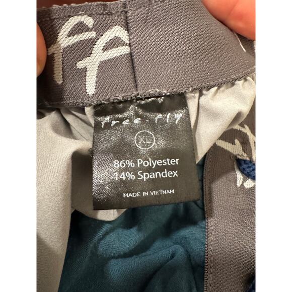 Free Fly Gray Athletic Shorts XL - Picture 2 of 4
